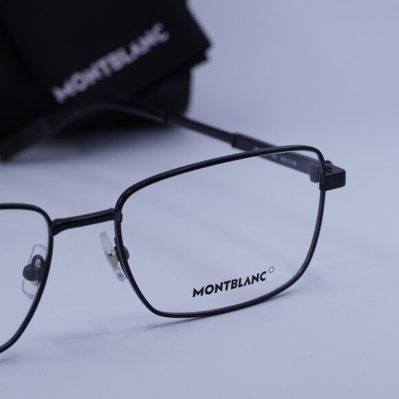 Montblanc MB0029O 004 Rectangle Eyeglasses 58mm – Black - Picture 7 of 10